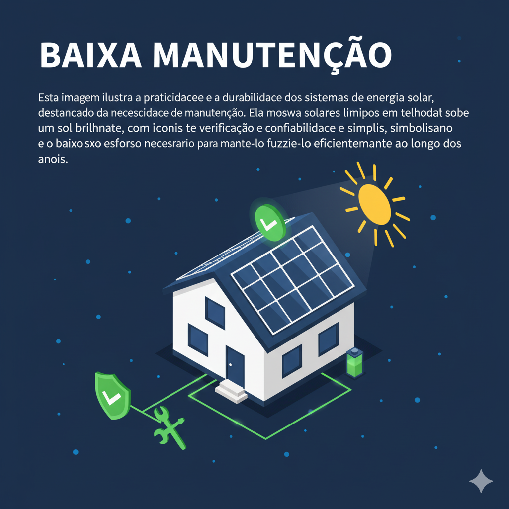 Baixa Manutenção em Sistemas de Energia Solar