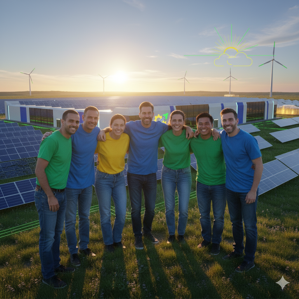 Equipe A5Web Energia Solar em ação
